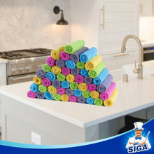 MR.Siga Microfiber Cleaning Cloth, All-Purpose Kitchen Cleaning Towels, Pack of 50, Size 11.8