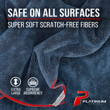 Platinum Series XL Super Absorbent Microfiber Car Drying Towel, Cleaning Towel, 6 Sq. ft.
