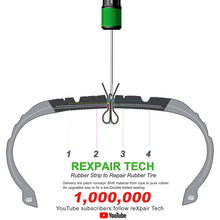 New Concept Tire Repair Kit, YouTube 1M Subscribers Tire Plug Kit To Fix A Flat Auto Cars, Motorcycle, Offroad, Tractor, Trailer, SUV, Pickup, ATV/UTV, and Scooters, REXPAIR Tire Repair Tools.