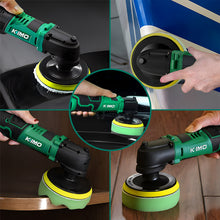 AUTOCARE Cordless Car Buffer Polisher - with 12V Lithium Rechargeable Battery 5 Variable Speeds Orbital Buffer Polisher