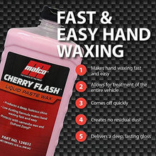 Malco Cherry Flash Automotive Liquid Paste Wax – Protect & Shine Your Vehicle,Lasting Gloss & Protection For Cars, Trucks, Boats and Motorcycles / 32 Oz. (124832)
