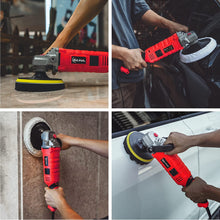 SILVEL Buffer Polisher,  1580W 7 Inch/6 Inch Rotary Car Buffer Polisher Waxer