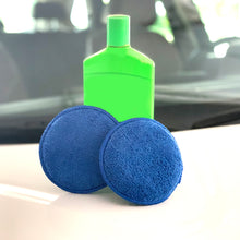 Auto Drive Car Wash Microfiber Applicator Pads 2 Pack, Blue