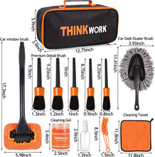 Car Duster Interior Kit, Car Cleaner Set Made by THINKWORK TW6068 (Orange)