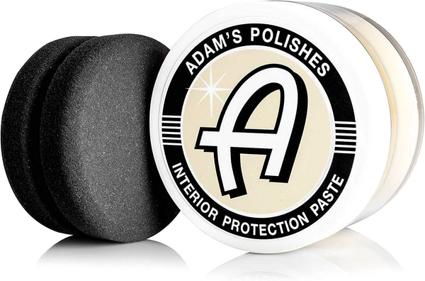 Adam's Leather & Interior Protection Paste - Heals, Restores Dry Cracked Leathers - Beeswax, Lanolin Replenish & Protect Your Interior Surfaces (5 oz Jar)