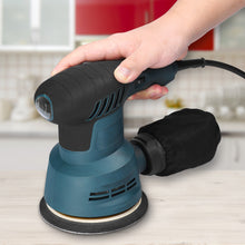 CACAGOO 300W Electric Sander 5 Inch 125mm Sanding Plate Wood Processing Furniture Car Polishing Machine with Dust Box 6 Speed Regulation