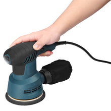 CACAGOO 300W Electric Sander 5 Inch 125mm Sanding Plate Wood Processing Furniture Car Polishing Machine with Dust Box 6 Speed Regulation