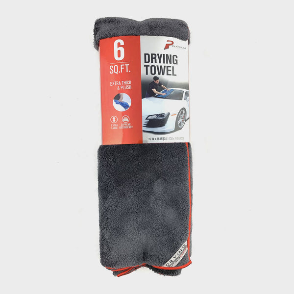 Platinum Series XL Super Absorbent Microfiber Car Drying Towel, Cleaning Towel, 6 Sq. ft.