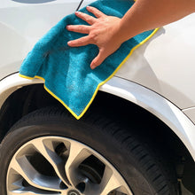 Platinum Series XL Multi-Purpose Microfiber Cleaning Towels, 30 Pack, Blue, Yellow, Green
