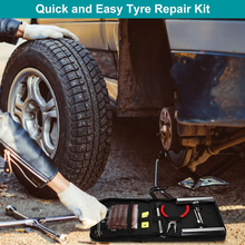 Allnice 46Pcs Tubeless Tire Repair Kit Heavy Duty Car Flat Tyre Wheel Puncture Repair Kit