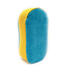 Auto Drive Microfiber Car Washing Sponge with Bug Scrubber, Blue