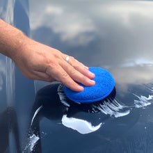 Auto Drive Car Wash Microfiber Applicator Pads 2 Pack, Blue