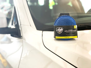 Auto Drive Car Wash Microfiber Applicator Pads 2 Pack, Blue