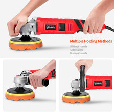 SILVEL Buffer Polisher,  1580W 7 Inch/6 Inch Rotary Car Buffer Polisher Waxer