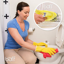 Buff Microfiber Cleaning Cloth | Black (12 Pack) | Size 16