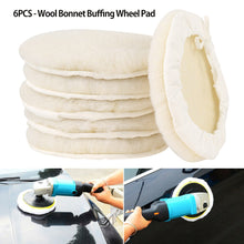 Willstar 6 Pcs Car Polisher Pad,Faux Wool Buffing Pads Polishing Buffer Pads,7 Inch